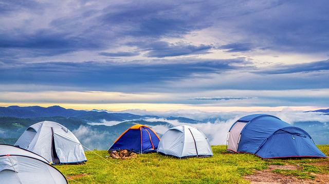Hoe kun je op een festival camping slapen?